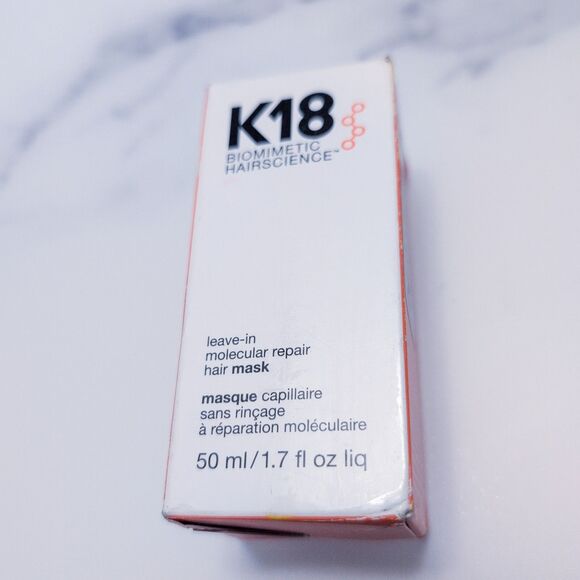 $75 MSRP New FULL SIZE K18 Peptide Leave-In Hair Treatment Mask Repair 1.7 oz - Picture 6 of 8
